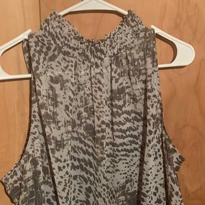 Cute summer top with gray cami.